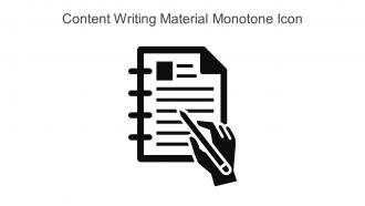 Content Writing Material Monotone Icon In Powerpoint Pptx Png And Editable Eps Format