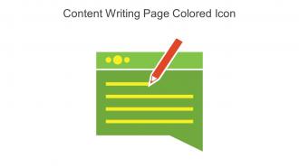 Content Writing Page Colored Icon In Powerpoint Pptx Png And Editable Eps Format