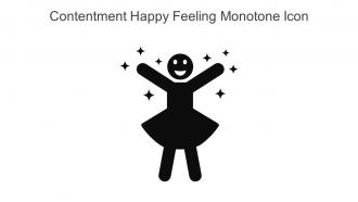 Contentment Happy Feeling Monotone Icon In Powerpoint Pptx Png And Editable Eps Format