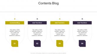 Contents Blog In Powerpoint And Google Slides Cpb