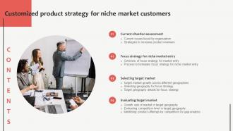 Contents Customized Product Strategy For Niche Market Customers Ppt Grid