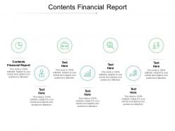 Contents financial report ppt powerpoint presentation pictures example introduction cpb