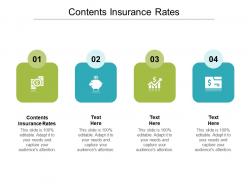 Contents insurance rates ppt powerpoint presentation summary example introduction cpb