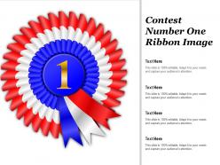 Contest number one ribbon image