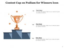 Contest Podium Winners Participating Professional Celebrating