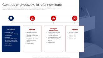 Contests Or Giveaways To Refer Client Referral Process To Expand Ppt Slide