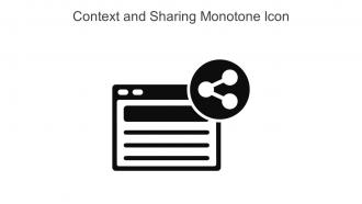 Context And Sharing Monotone Icon In Powerpoint Pptx Png And Editable Eps Format