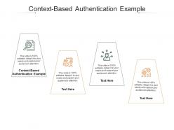 Context based authentication example ppt powerpoint presentation slides file formats cpb