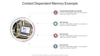 Context Dependent Memory Example In Powerpoint And Google Slides Cpb