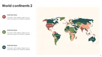 Continents Maps Powerpoint Ppt Template Bundles PU Maps Editable Ideas