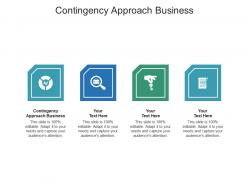 Contingency approach business ppt powerpoint presentation professional example cpb