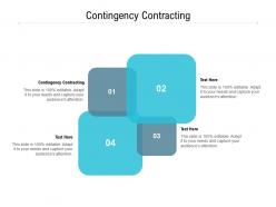 Contingency contracting ppt powerpoint presentation icon gridlines cpb