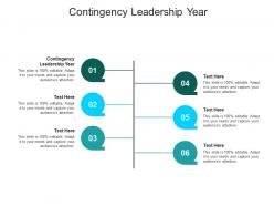 Contingency leadership year ppt powerpoint presentation ideas shapes cpb