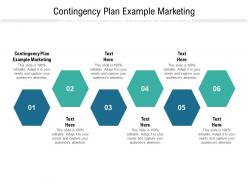 Contingency plan example marketing ppt powerpoint presentation ideas slideshow cpb