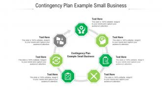 Contingency plan example small business ppt powerpoint presentation portfolio graphic images cpb