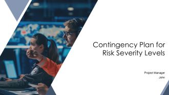 Contingency Plan For Risk Severity Levels PPT PowerPoint AT