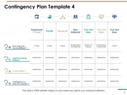 Contingency Plan Powerpoint Presentation Slides