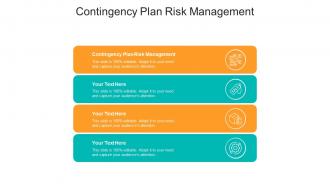 Contingency plan risk management ppt powerpoint presentation ideas samples cpb