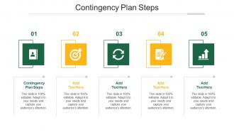 Contingency Plan Steps Ppt Powerpoint Presentation Visual Aids Styles Cpb