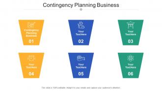 Contingency planning business ppt powerpoint presentation visual aids diagrams cpb