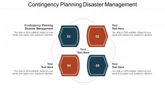 Contingency planning disaster management ppt powerpoint presentation inspiration demonstration cpb