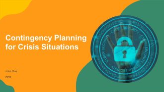 Contingency Planning For Crisis Situations PPT Slides AT