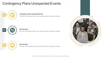 Contingency Plans Unexpected Events In Powerpoint And Google Slides Cpb
