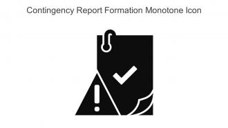 Contingency Report Formation Monotone Icon In Powerpoint Pptx Png And Editable Eps Format
