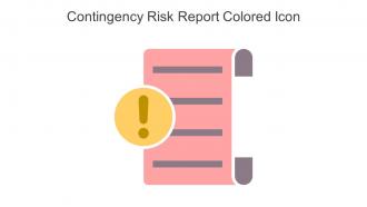 Contingency Risk Report Colored Icon In Powerpoint Pptx Png And Editable Eps Format