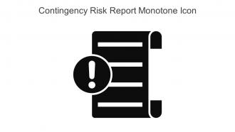 Contingency Risk Report Monotone Icon In Powerpoint Pptx Png And Editable Eps Format