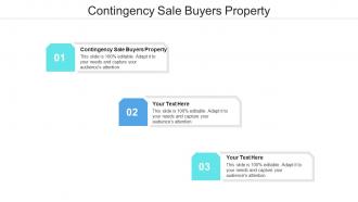 Contingency sale buyers property ppt powerpoint presentation icon layout cpb