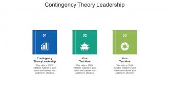 Contingency theory leadership ppt powerpoint presentation infographics smartart cpb
