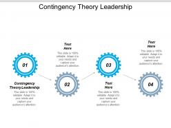Contingency theory leadership ppt powerpoint presentation pictures clipart images cpb