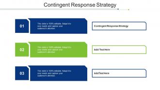 Contingent Response Strategy Ppt Powerpoint Presentation Inspiration Layouts Cpb