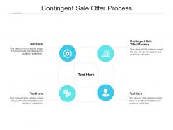 Contingent sale offer process ppt powerpoint presentation icon cpb