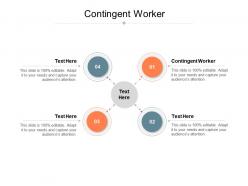 Contingent worker ppt powerpoint presentation pictures templates cpb