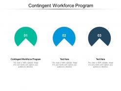 Contingent workforce program ppt powerpoint presentation inspiration example introduction cpb
