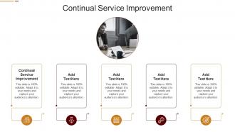 Continual Service Improvement In Powerpoint And Google Slides Cpb