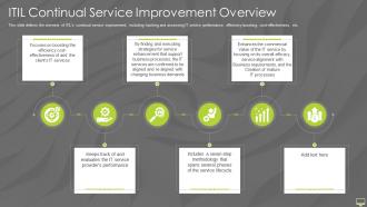 Continual Service Improvement Overview Information Technology Infrastructure Library Itil It