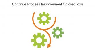 Continue Process Improvement Colored Icon In Powerpoint Pptx Png And Editable Eps Format