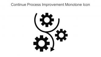 Continue Process Improvement Monotone Icon In Powerpoint Pptx Png And Editable Eps Format