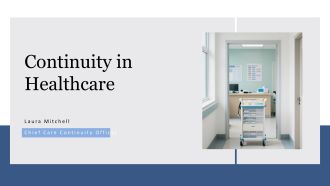Continuity In Healthcare PPT Sample VA