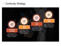 Continuity strategy ppt powerpoint presentation file template cpb