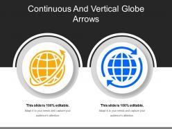 Continuous and vertical globe arrows