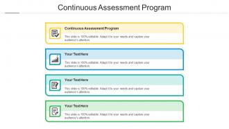 Continuous assessment program ppt powerpoint presentation summary outfit cpb