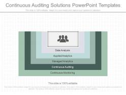 Continuous auditing solutions powerpoint templates