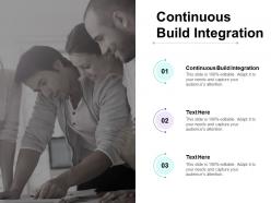Continuous build integration ppt powerpoint presentation professional file formats cpb