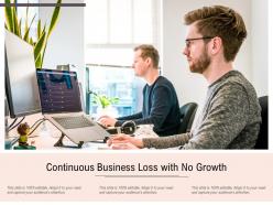 Continuous business loss with no growth