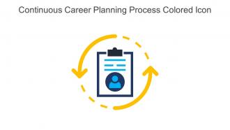 Continuous Career Planning Process Colored Icon In Powerpoint Pptx Png And Editable Eps Format