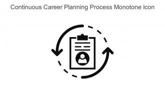 Continuous Career Planning Process Monotone Icon In Powerpoint Pptx Png And Editable Eps Format